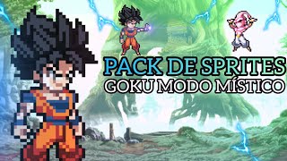 PACK DE SPRITES DE GOKU MODO MÍSTICO (DBZ) CREADO POR MI (SPRITES HD)