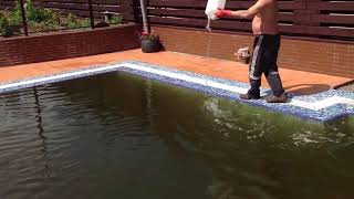 Чистим воду в бассейне (how to clean water in a pool)