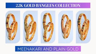 Stunning 22K Gold Bangles Collection You Need To See! #goldbangles