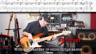 Roger Waters - The Bravery of Being Out of Range - Bass Cover with tabs in 4K