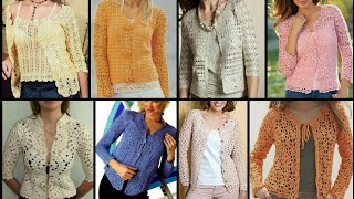 Excellent New Pattern Designs of crochet jackets / Cardigan sweaters/ granny square - Lace Cardigans