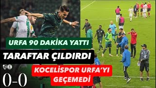 KOCAELİSPOR 0-0 ŞANLIURFASPOR MAÇ ÖZETİ VE TRİBÜN GÖRÜNTÜLERİ