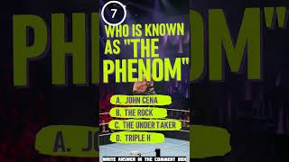 WWE | The Phenom? #quiz #knowledge #education