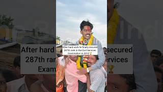 UPSC success story🔥/#motivation /#upsc /#AIR287 /#ramesh Gholap /#upscmotivation /#shorts