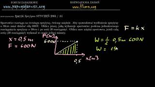 fps116 - Sprężyna - STYCZEŃ 2003 / A1 - Zadanie z fizyki - filoma.org