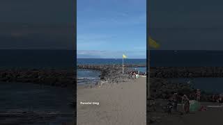 PLAYA DE LAS AMERICAS, TENERIFE, BEACH TROYA #shorts