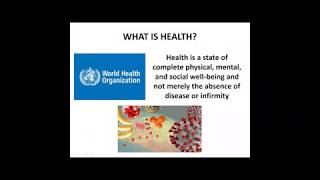 Webinar: The role of Nutrition in Lifestyle during and after the COVID-19 Pandemic