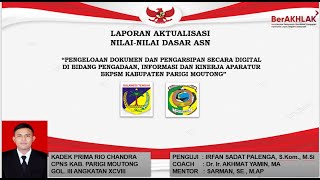 Kadek Prima Rio Chandra, SH - Ujian Laporan Aktualisasi Latsar CPNS Angk. XCVIII (98) Parigi Moutong