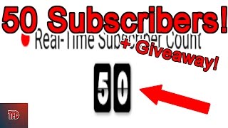 50 SUBSCRIBERS! GIVEAWAY! (Ends April 28!)