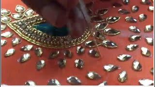 making of kundan work with Jardosi   Making of hand embroidery