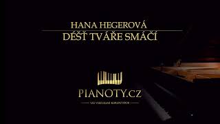 Hana Hegerová - Déšť tváře smáčí (klavírní doprovod / karaoke)