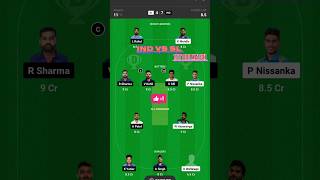 IND vs SL 1st ODI Dream11 Prediction | Sri Lanka vs India Dream11 Team Prediction | #shorts #dream11