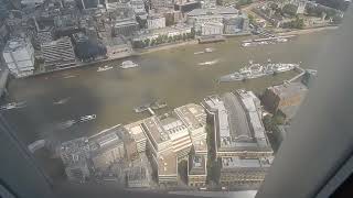 The Shard London July 2024, a loo with a view!!  At least no-one will look in the window!