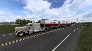 drie trailers achter mijn truck | American Truck Simulator #2