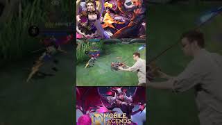 PIOR JOGADOR DE MOBILE LEGENDS? MELHORES JOGADAS HIGHLIGHTS SAVAGE MOMENT #SHORTS