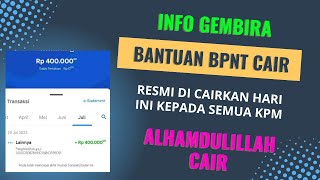 Kabar gembira ☺️ bantuan bpnt cair bulan Juli 2023