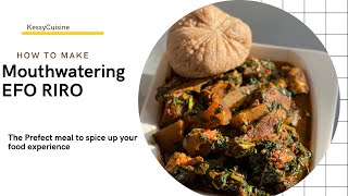 How To Make Yummy 🤤 EFO RIRO Recipe || African Soup 2022 #sisiyemmie