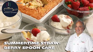 Jasper's Kitchen: Strawberry Spoon Cake 🍰🍓