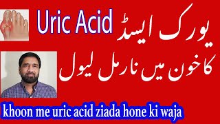 Uric Acid | Ganthya | Gout | Arthritis ki wajohat and home remedies in Urdu | Normal uric Acid level