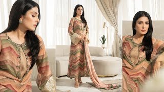 Lulusar Silk Hand Embroidered Unstitched 3 Pc Collection Lurgik Dress