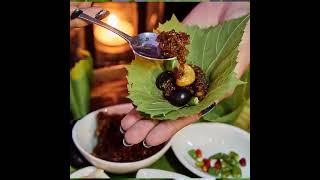 Miang Bai Angun (Stuffed Wine Leaves Thai Style)