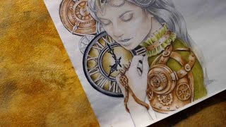 Part 4/ Steampunk freakout: More metallic coloring on Mariola Budek´s picture