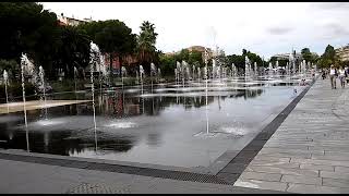 water fountains... Nice, France. Eurotrip. sound of water. The colour palette