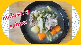 nilagang buto-buto sabaw pa lang ulam na