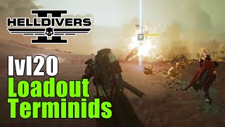 Helldivers 2 Fighting Terminids at level 20