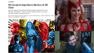 50 Greatest Superhero Movies of All Time? FML!