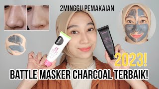 BATTLE MASKER CHARCOAL TERBAIK! AZRINA PURE CHARCOAL MUDMASK VS 2X SUPER CHARCOAL CLAYMASK