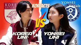 [KoReacts] Yonsei University 🦅vs Korea University🐯: Battle of the School Spirit!