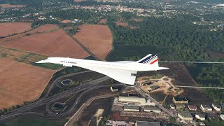 BAC Concorde, Air France, arrival at Charles de Gaulle, Paris, France 🇫🇷MSFS 2020