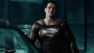 Superman In Black Suit scene, Snyder cut justice league