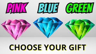 Choose Your Gift 🎁3 Gift Box Challenge Pink, Blue & Green Diamond #giftboxchallenge #chooseyourgift