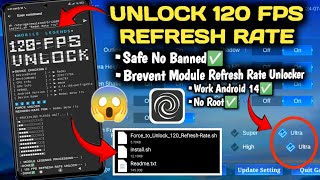 Unlock 120fps Refresh Rate in Mobile Legends | Using Brevent Module 🔥 Work android 14 | No Root