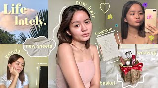 VLOG • LIFE LATELY: New Hair, School Stuffs, Shopee Finds etc. ☁️ | Memel De Guzman