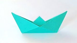 How to make a paper boat that floats - origami boat