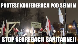 PROTEST KONFEDERACJI POD SEJMEM (14.12.2021)