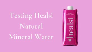 Healsi Mineral Water #Water test - pH and TDS