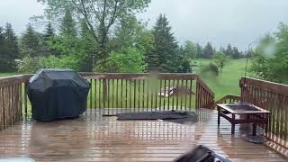 Rain Falling On The Deck Relaxing Nature ASMR