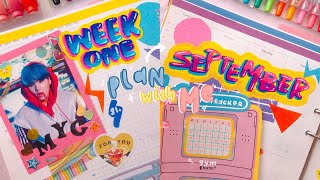 PLAN WITH ME | 6 RING BINDER: SEPTEMBER SET UP 2020 🌈