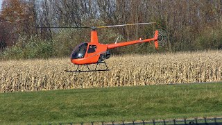 Robinson R-22 Takeoff Princeton Airport, NJ.