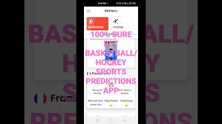 The Best of Basketball and Hockey sports prediction app.