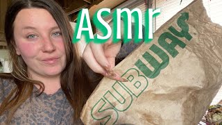 ASMR | Subway Mukbang 🥪~ Whispering