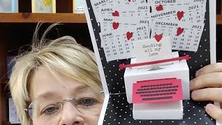 Happy Mail Typewriter Pop-up Card