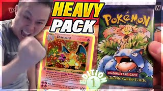 WE OPENED A HEAVY 1st EDITION BASE SET PACK! *MUST WATCH* - PART 1