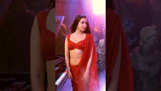 Shraddha Kapoor Stree 2 Red Saree Look is killer one.#shraddhakapoor #stree2 #redsareelook