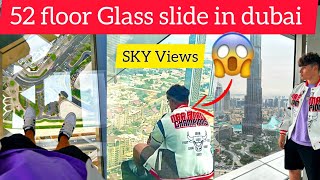 Scary 52 floor glass slide in Dubai  || Finally rained in Dubai