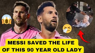 LEO MESSI saved the life of 90 year old LADY.